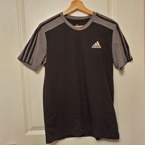 Adidas Essentials Melange Tee Black Grey